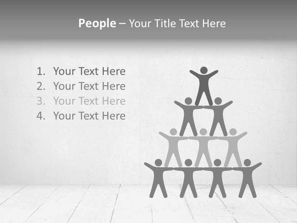 Wall Grey Design PowerPoint Template