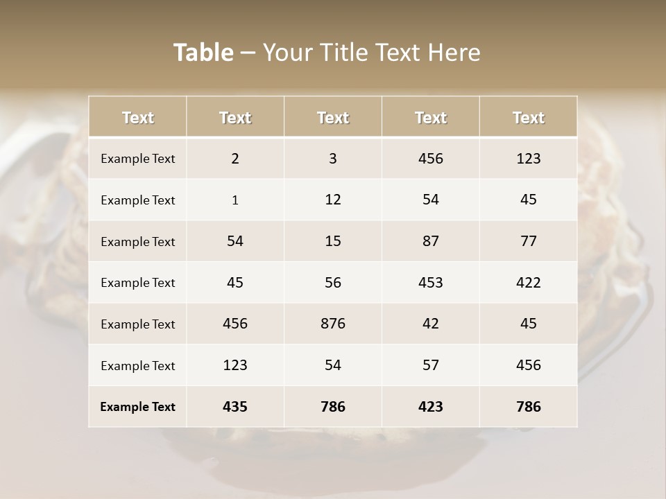 Food Plant Half PowerPoint Template