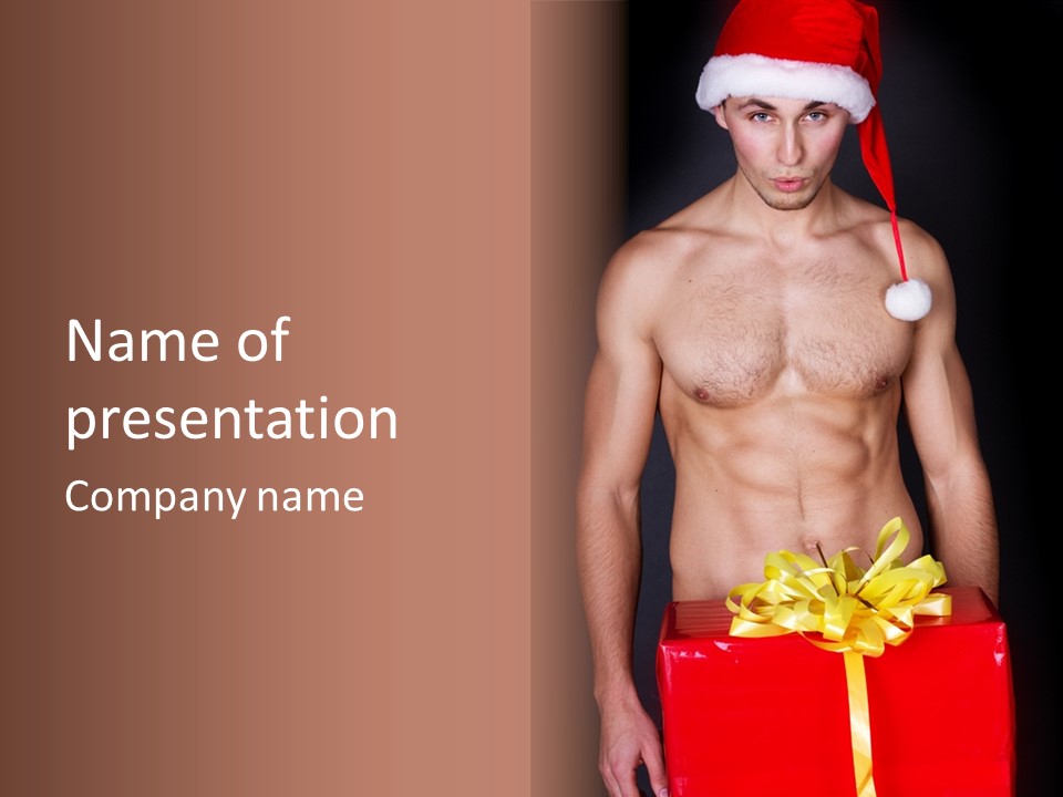 Black Xmas Emotional PowerPoint Template