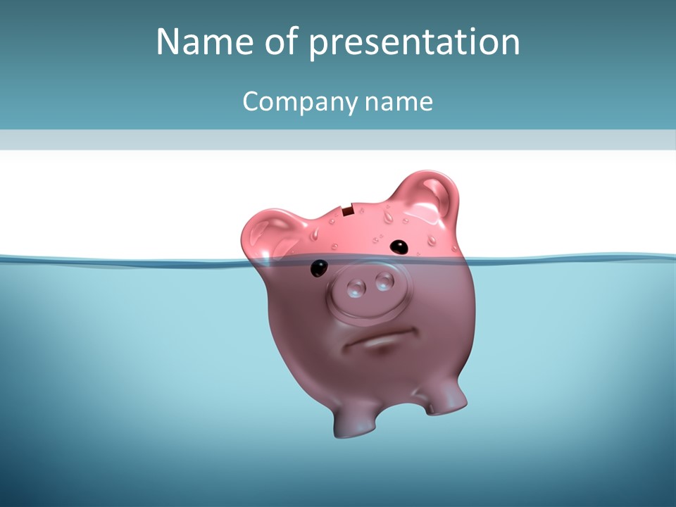 Troubled Desperation Money Management PowerPoint Template