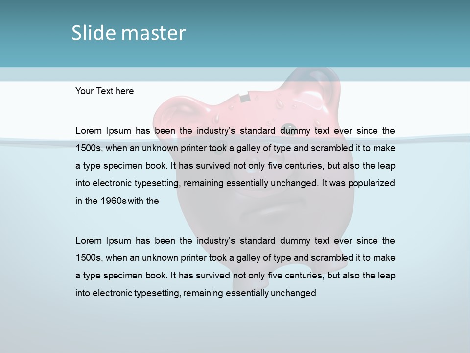 Troubled Desperation Money Management PowerPoint Template