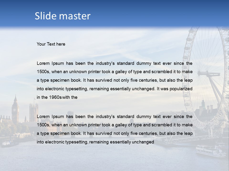 Tourism Panoramic Tower PowerPoint Template