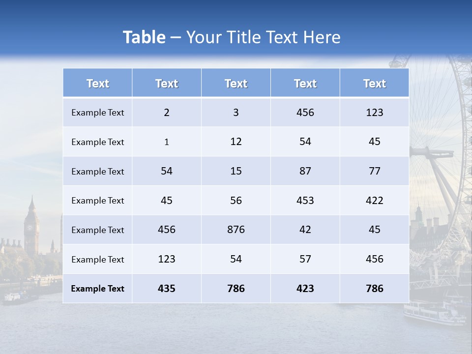 Tourism Panoramic Tower PowerPoint Template