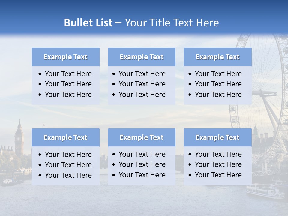 Tourism Panoramic Tower PowerPoint Template