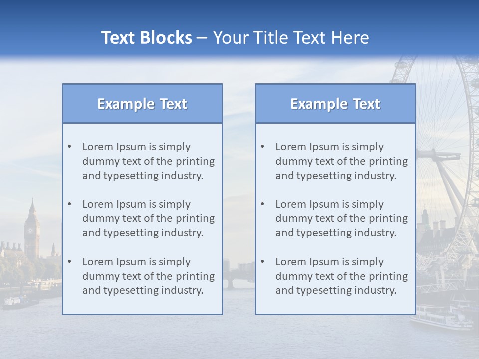 Tourism Panoramic Tower PowerPoint Template