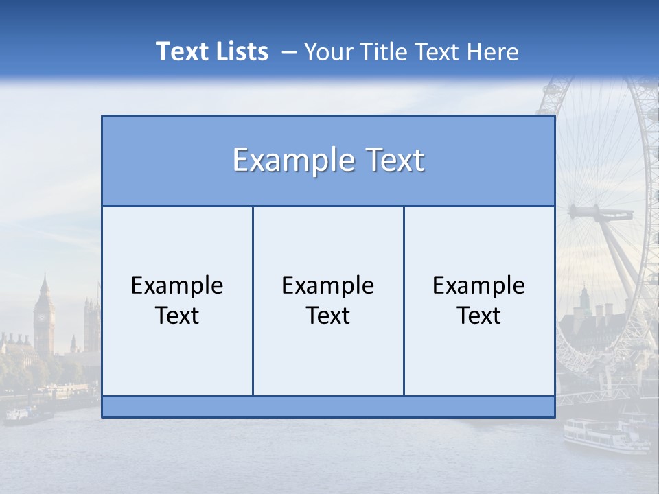 Tourism Panoramic Tower PowerPoint Template