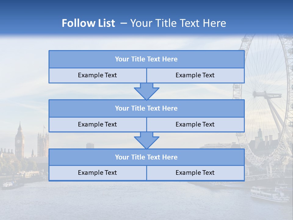 Tourism Panoramic Tower PowerPoint Template