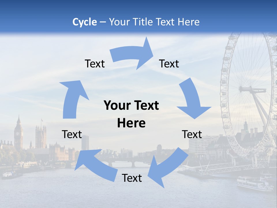 Tourism Panoramic Tower PowerPoint Template