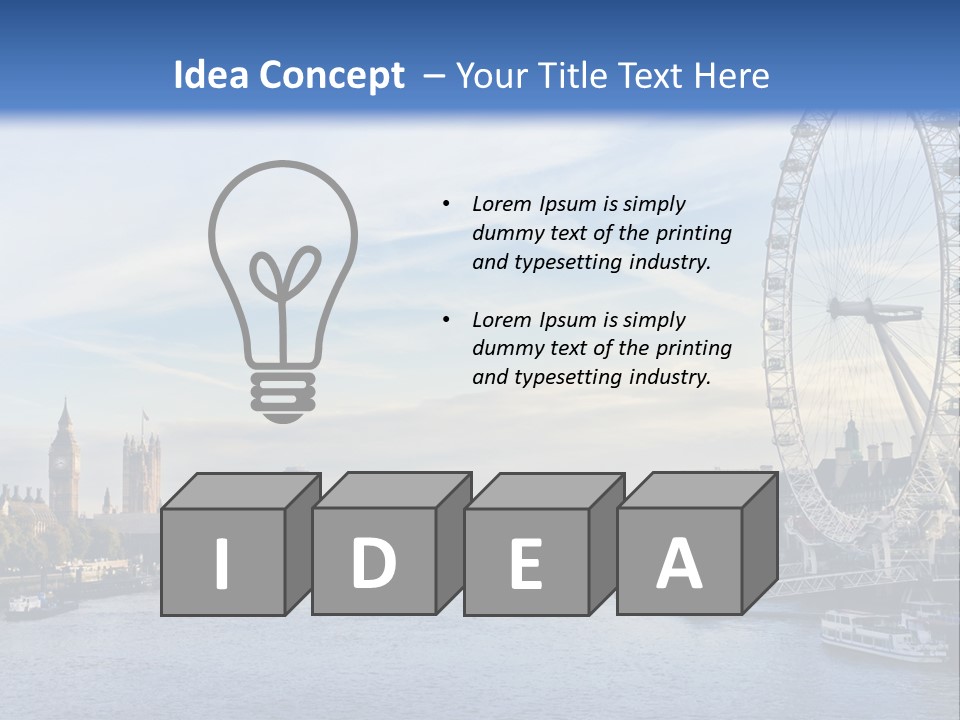 Tourism Panoramic Tower PowerPoint Template