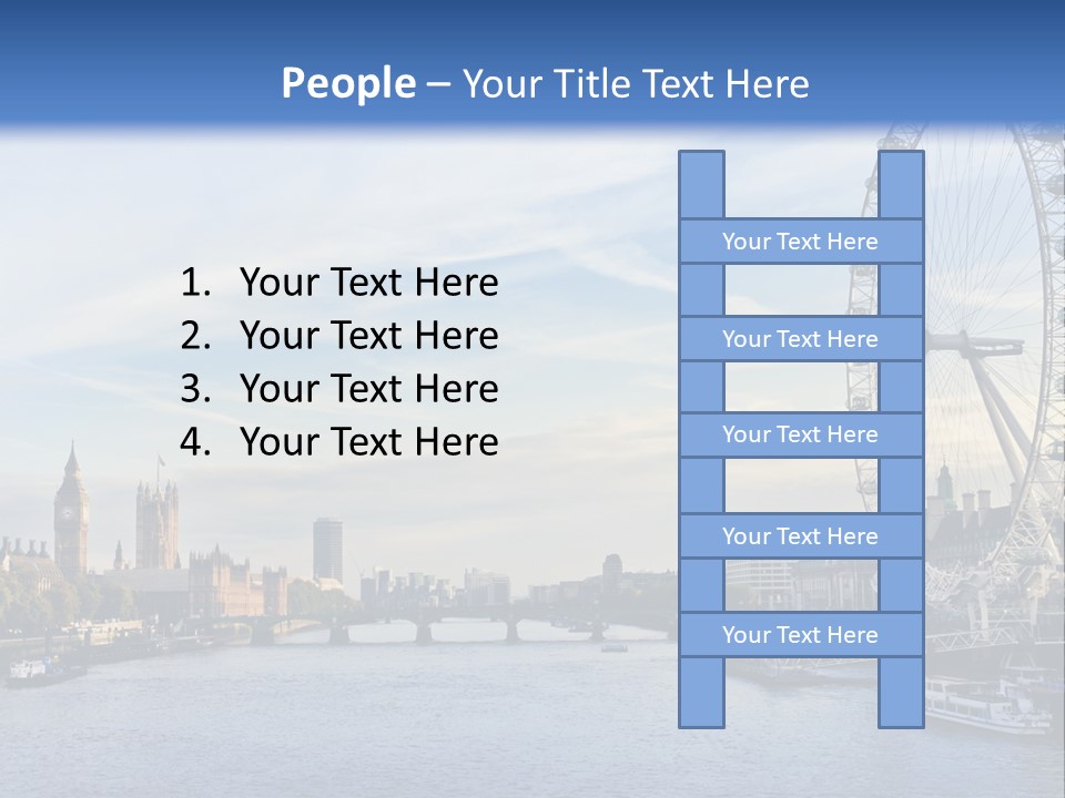 Tourism Panoramic Tower PowerPoint Template