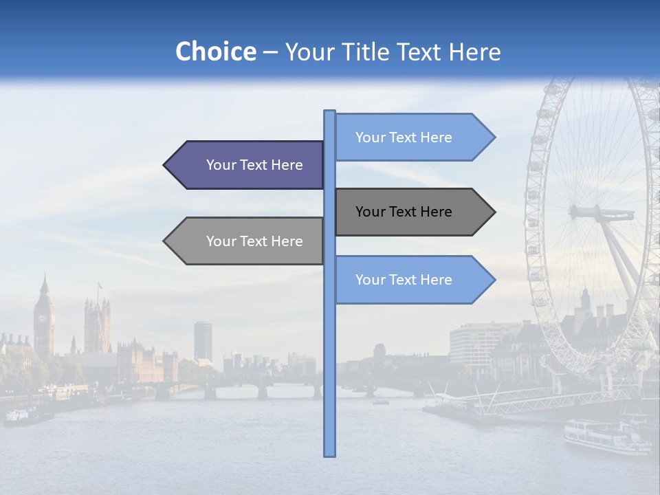 Tourism Panoramic Tower PowerPoint Template
