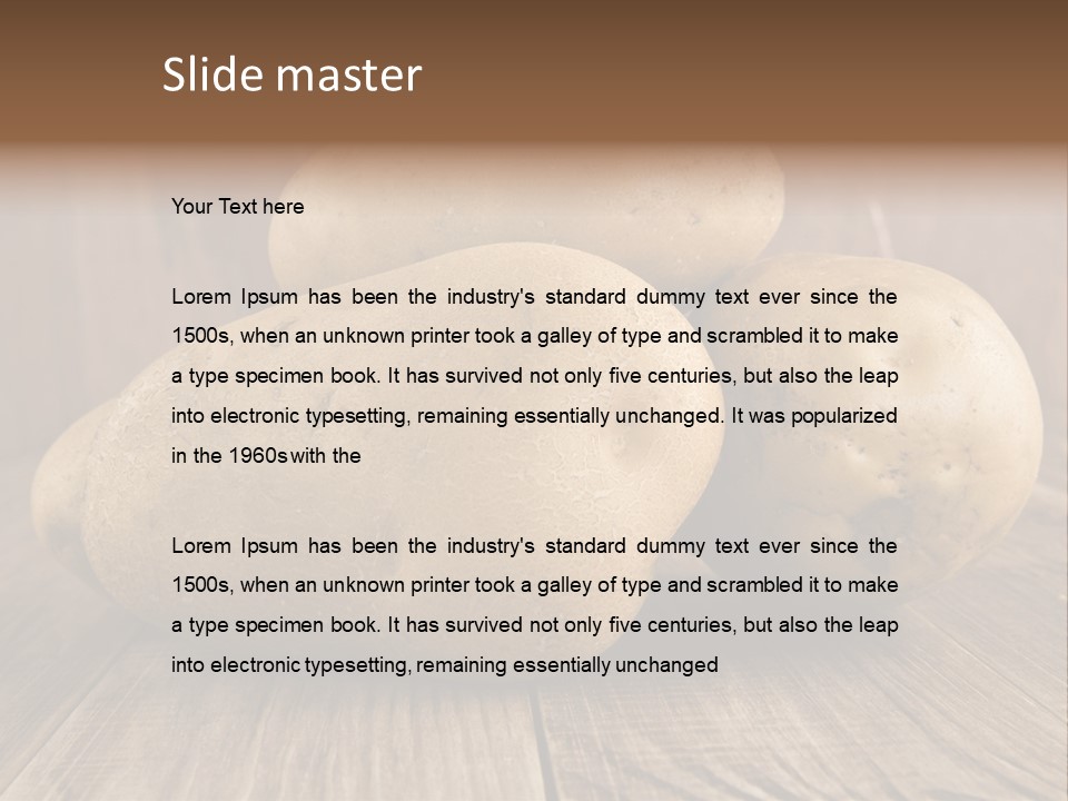 Food Plant Half PowerPoint Template