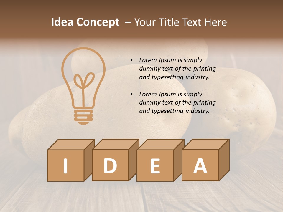 Food Plant Half PowerPoint Template