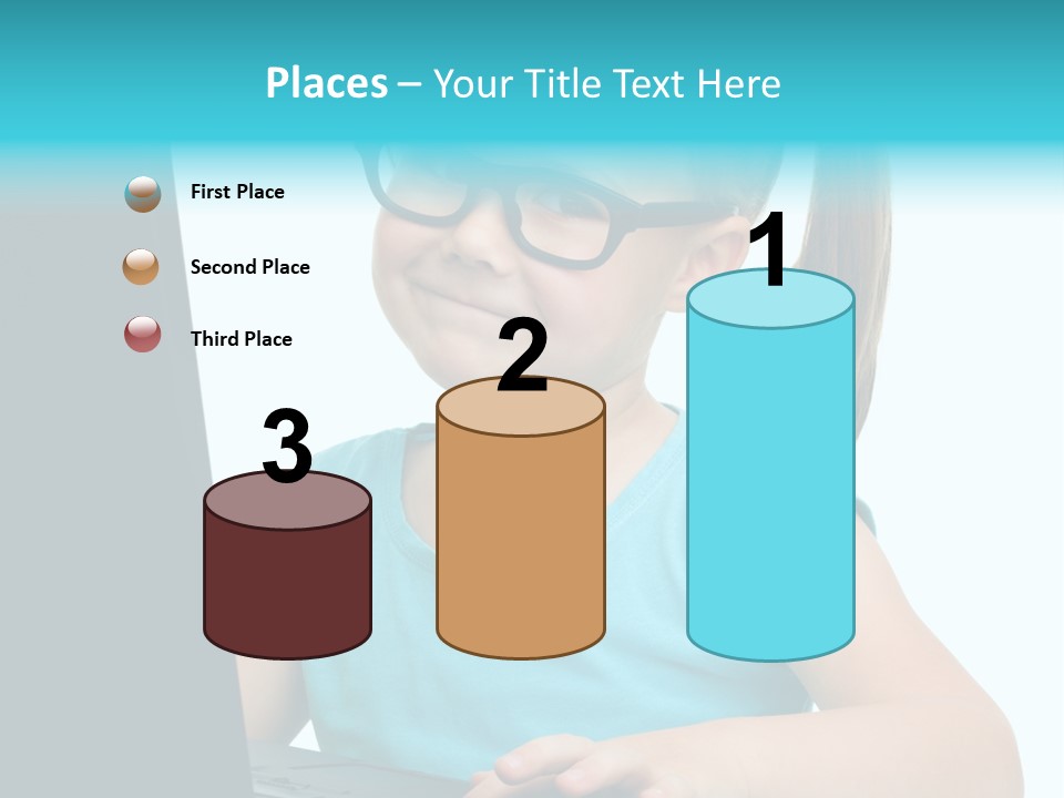 Notebook Positive Computer PowerPoint Template