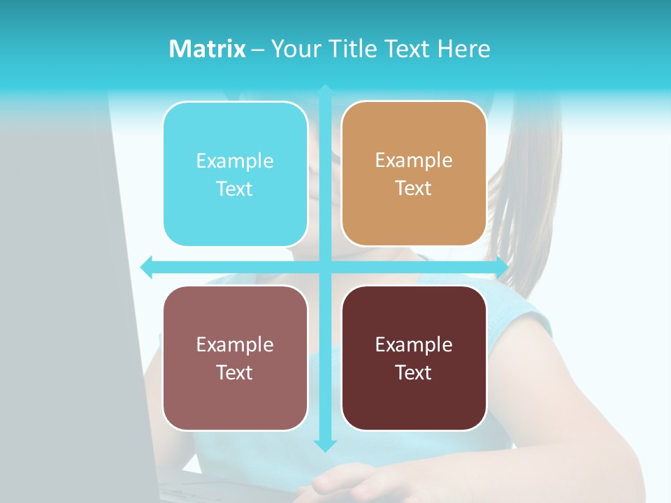 Notebook Positive Computer PowerPoint Template
