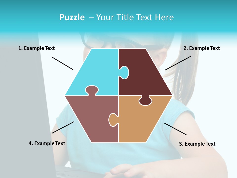 Notebook Positive Computer PowerPoint Template