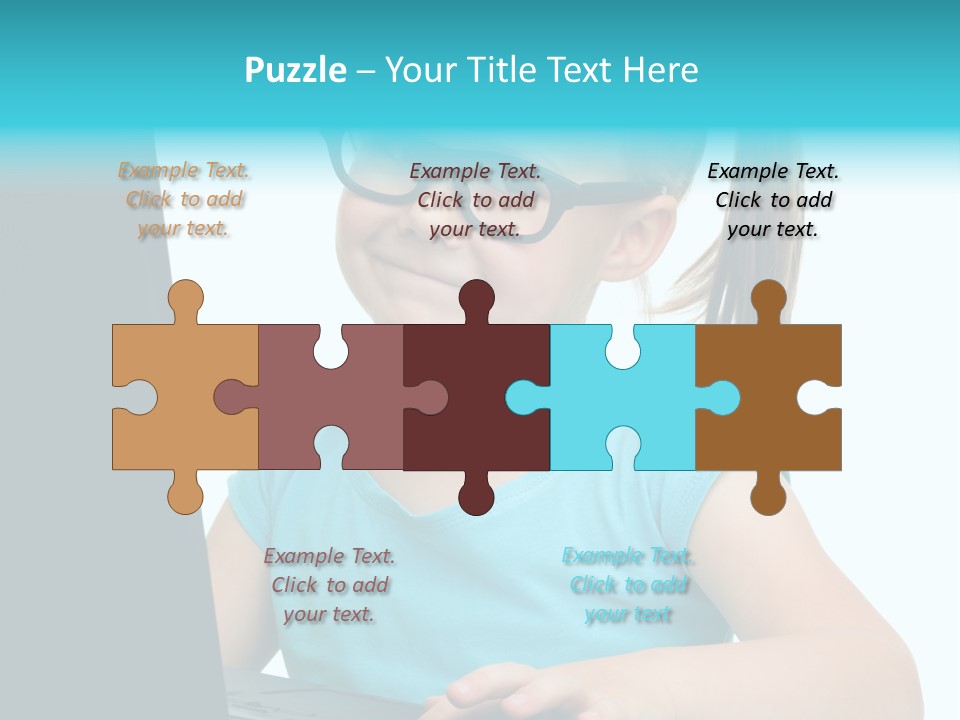 Notebook Positive Computer PowerPoint Template