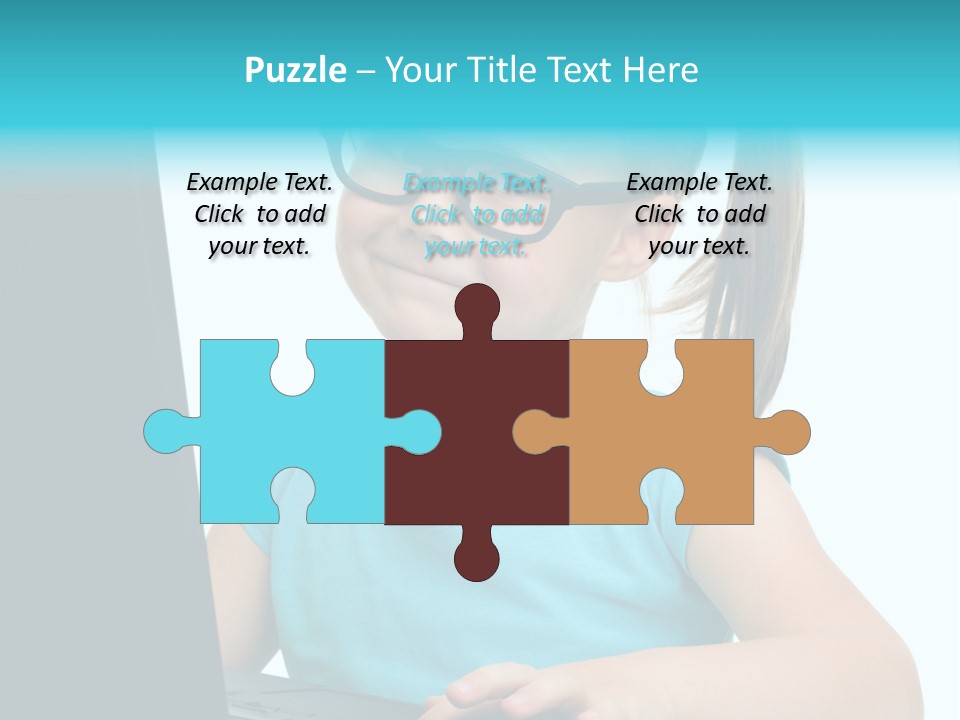 Notebook Positive Computer PowerPoint Template