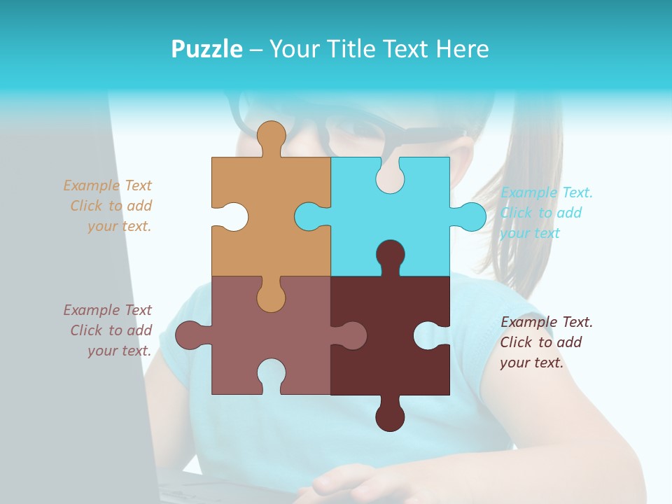 Notebook Positive Computer PowerPoint Template