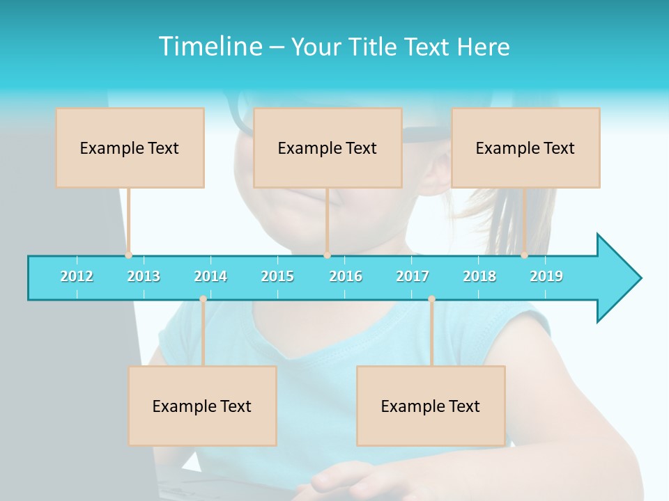 Notebook Positive Computer PowerPoint Template