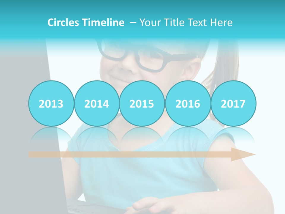 Notebook Positive Computer PowerPoint Template