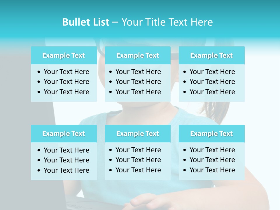 Notebook Positive Computer PowerPoint Template
