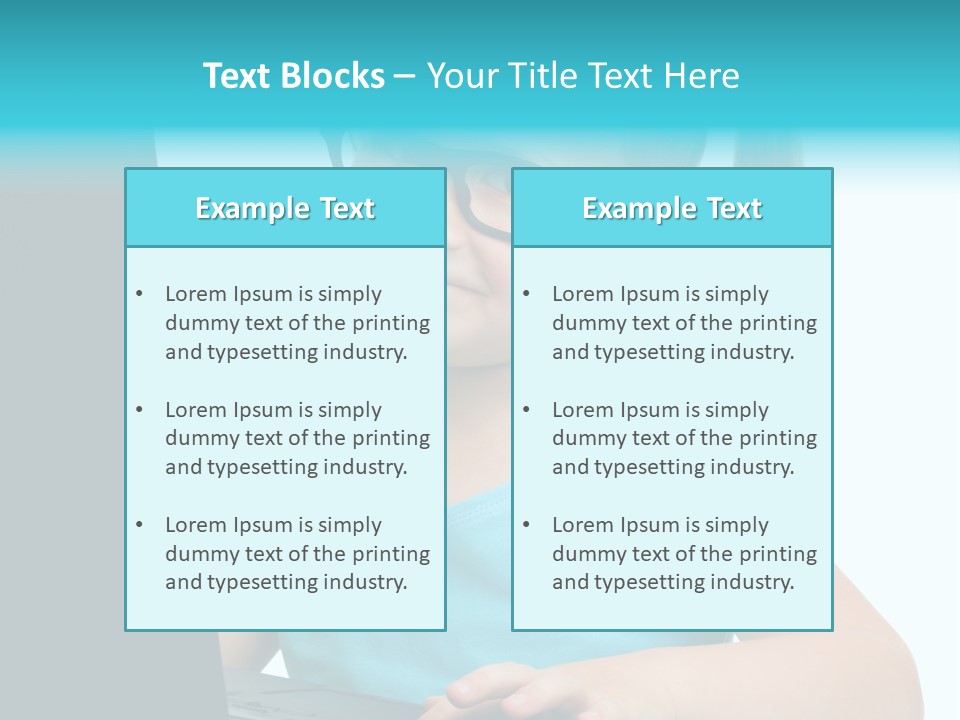 Notebook Positive Computer PowerPoint Template