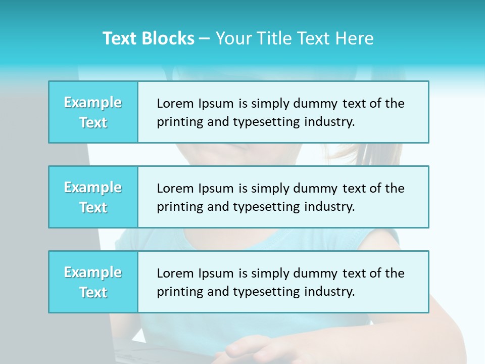 Notebook Positive Computer PowerPoint Template