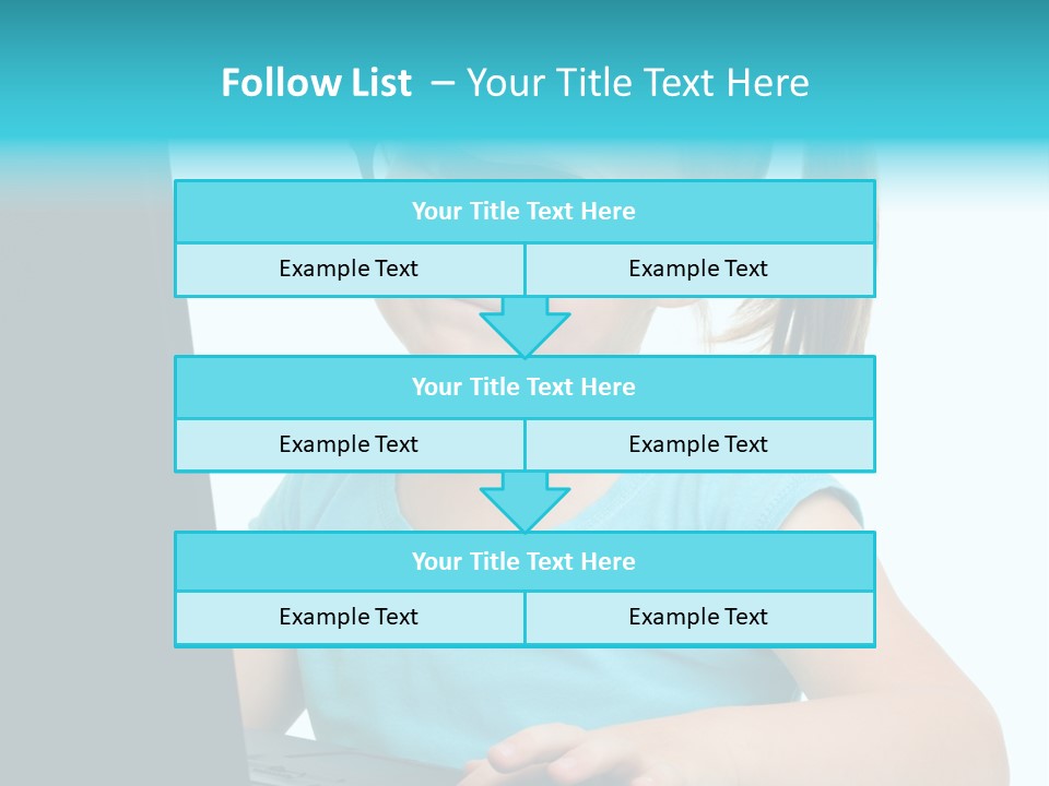 Notebook Positive Computer PowerPoint Template