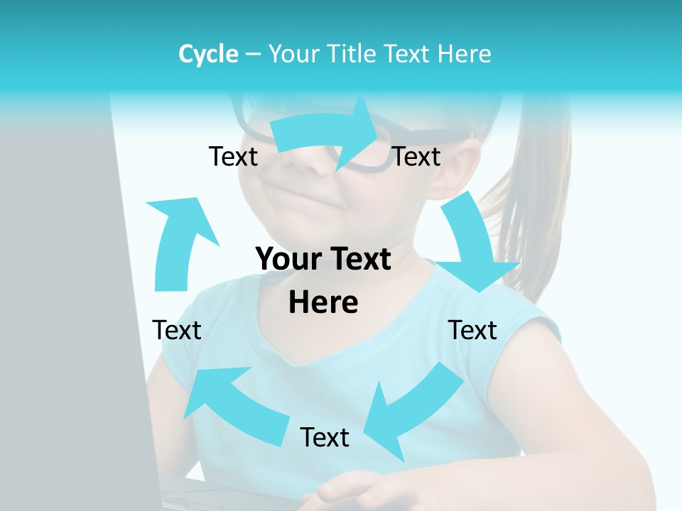 Notebook Positive Computer PowerPoint Template