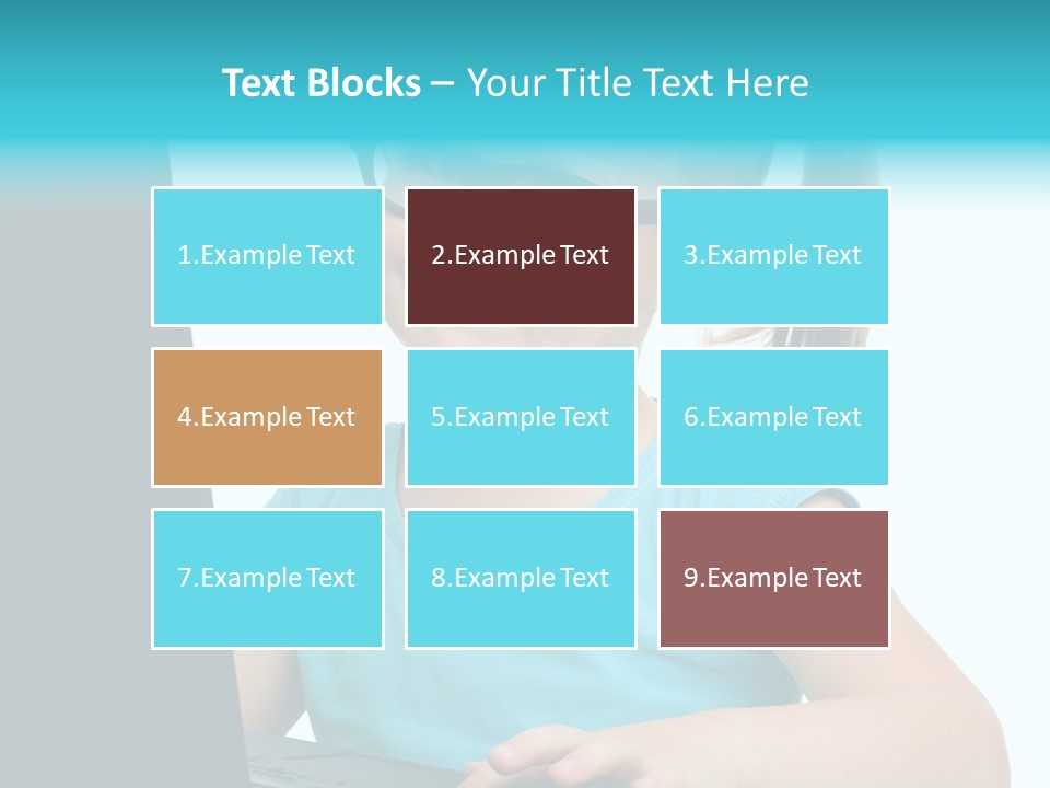 Notebook Positive Computer PowerPoint Template