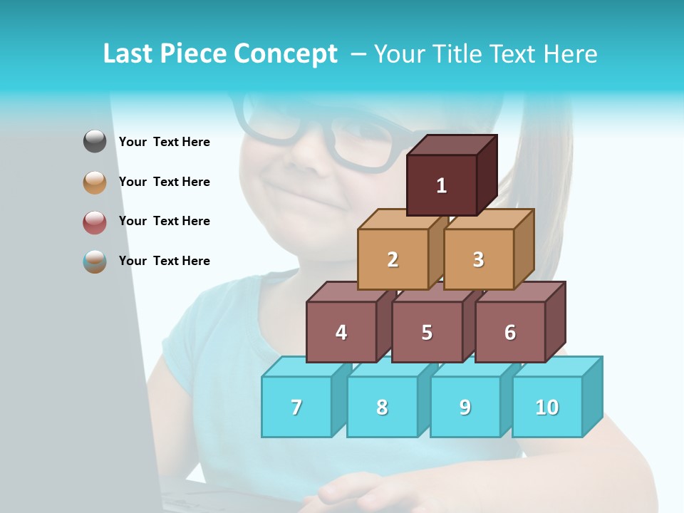 Notebook Positive Computer PowerPoint Template