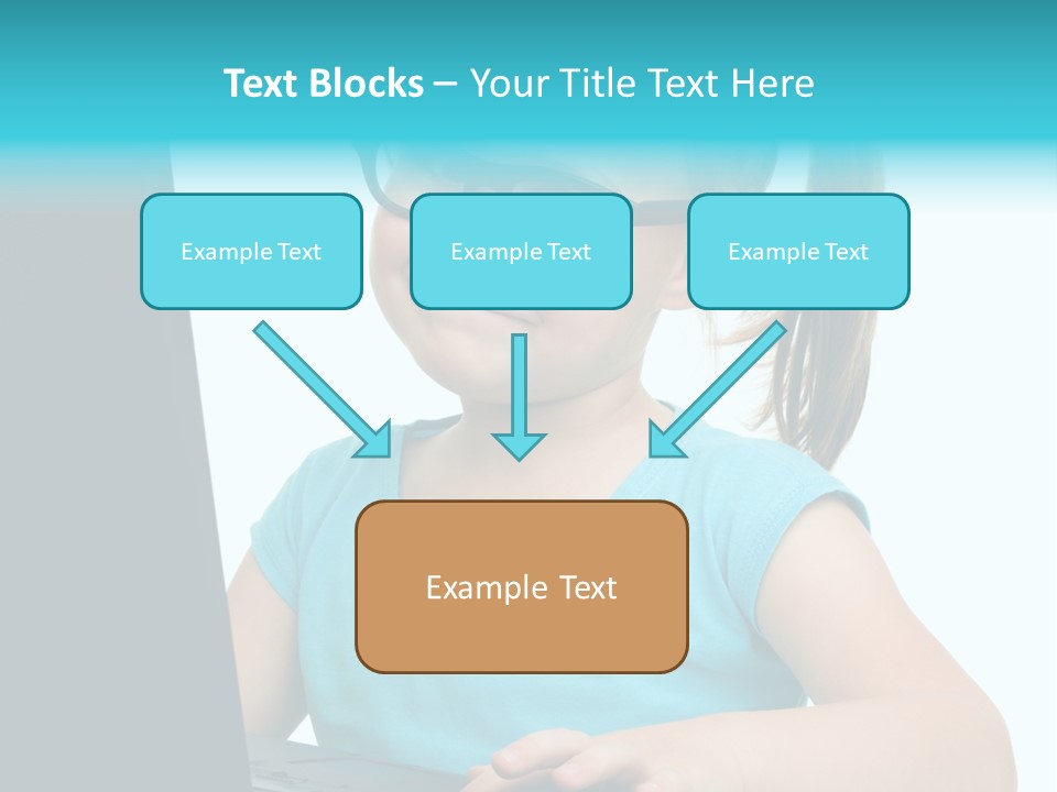 Notebook Positive Computer PowerPoint Template