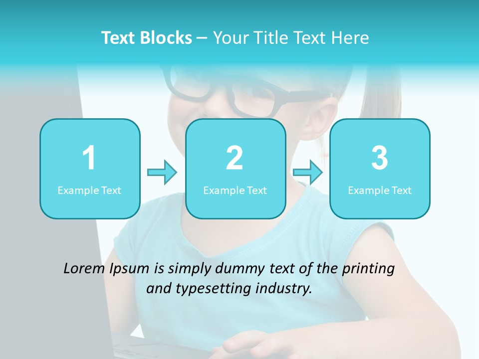 Notebook Positive Computer PowerPoint Template