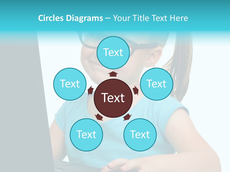 Notebook Positive Computer PowerPoint Template