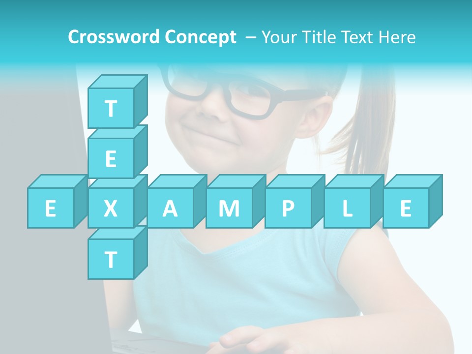 Notebook Positive Computer PowerPoint Template