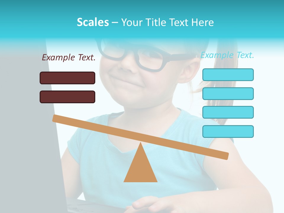 Notebook Positive Computer PowerPoint Template