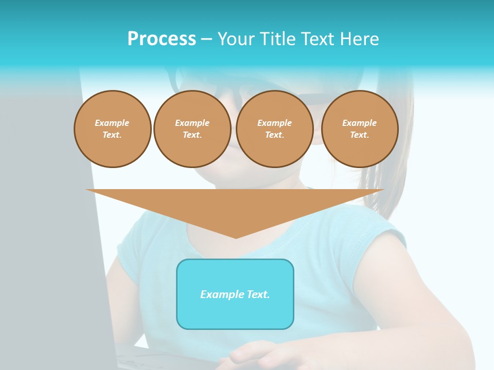 Notebook Positive Computer PowerPoint Template