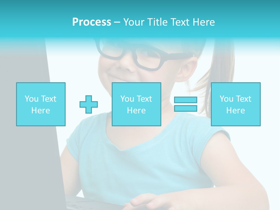 Notebook Positive Computer PowerPoint Template