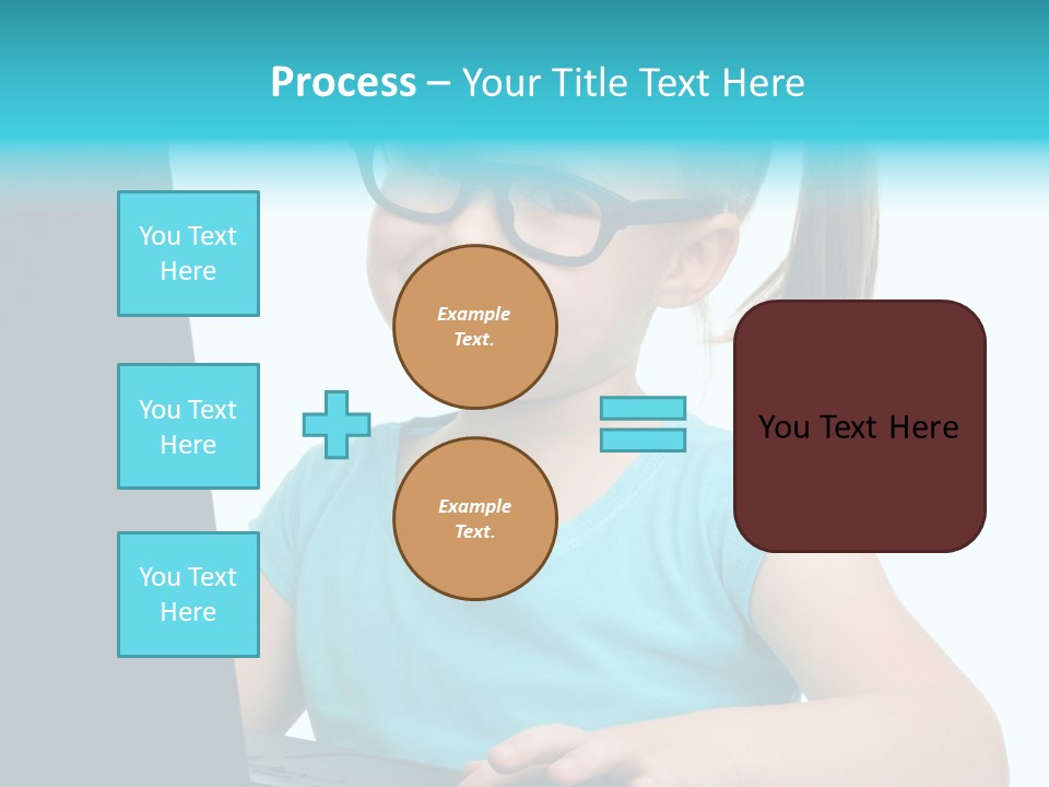 Notebook Positive Computer PowerPoint Template