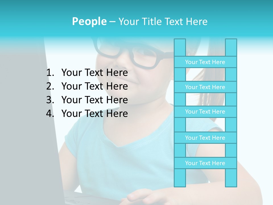 Notebook Positive Computer PowerPoint Template
