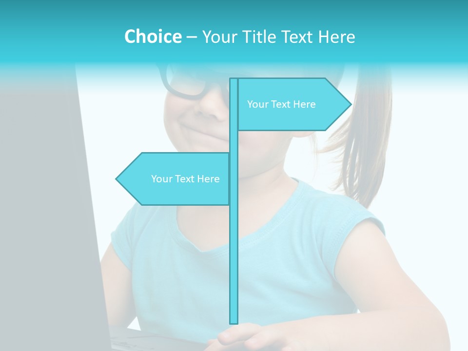 Notebook Positive Computer PowerPoint Template