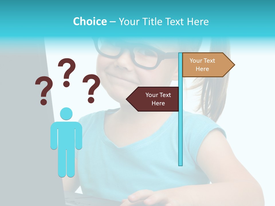 Notebook Positive Computer PowerPoint Template