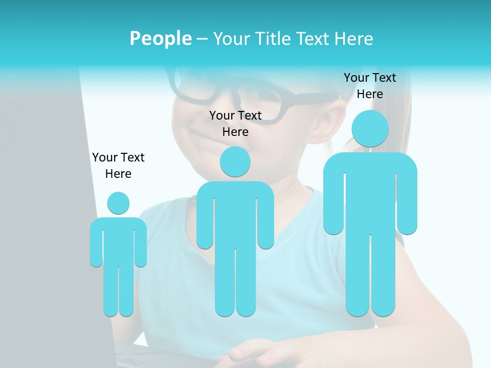 Notebook Positive Computer PowerPoint Template