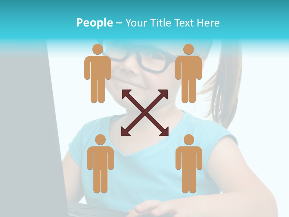 Notebook Positive Computer PowerPoint Template