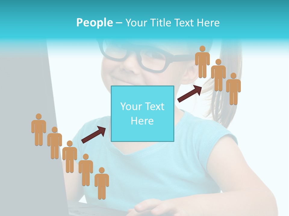 Notebook Positive Computer PowerPoint Template