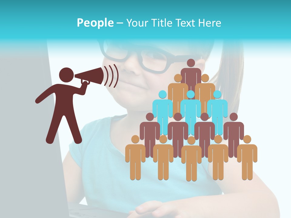 Notebook Positive Computer PowerPoint Template