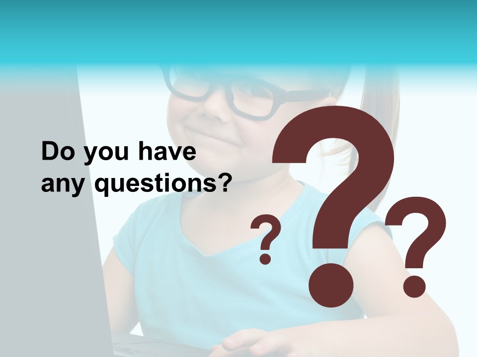 Notebook Positive Computer PowerPoint Template