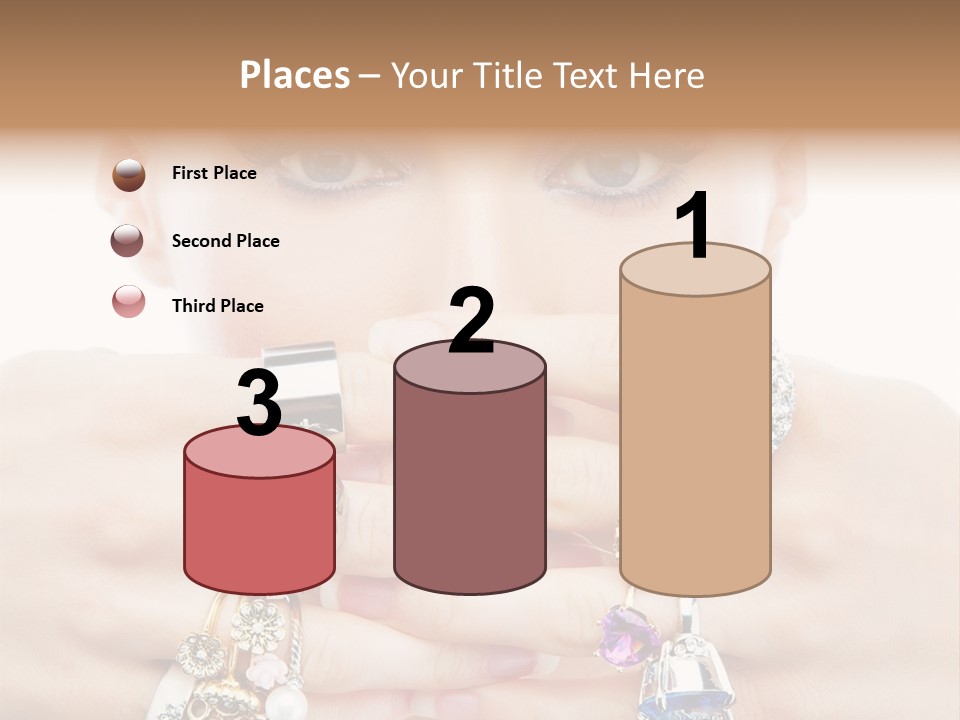 Looking Luxury Diamonds PowerPoint Template