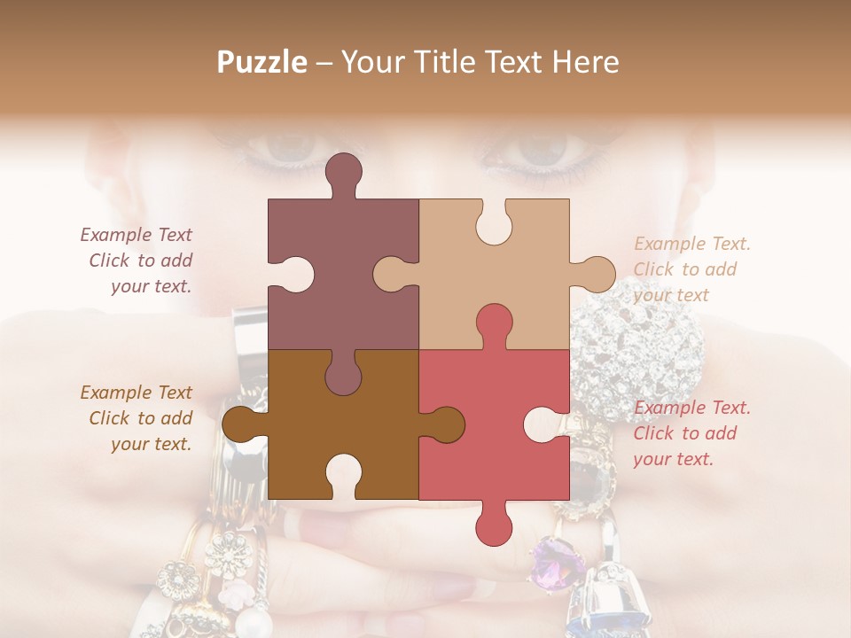 Looking Luxury Diamonds PowerPoint Template